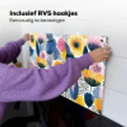 Creatief - Patroon - Kleurrijk Inductie beschemer met haakjes klein 777 -ky-ophangen-nl