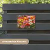 Bloemenveld - Klaprozen - Kleurrijk tuinposter los doek klein -sfeer3