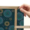Blauw - Patroon - Retro Light Box met batterij (Wandlamp) middel 907 -USP_websiteprintNL