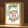 Leeuw - Dier - Kinderen - Jungle Light Box met kabel (Kinderlampje) klein -zzz_3d_website