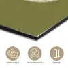 Avocado - Minimalistisch - Illustratie - Groen aluminium wit klein -closeup_NL
