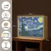Sterrennacht - Schilderij - Oude meesters - Vincent van Gogh Light Box met batterij (Wandlamp) middel -USP_websiteoverzichtNL