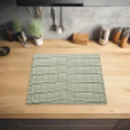 Krokodillenleer - Schubben - Groen Inductie beschermer vinyl 3mm middel -sfeer5