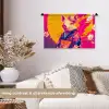 Varken - Bloemkroon - Kimono - Abstract Wandkleed katoen klein -sfeer1