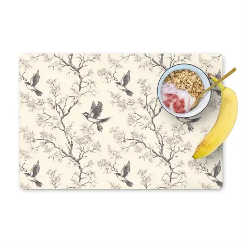 Takken - Vogels - Beige Placemat vinyl groot 368 -zzzproduct_Kitchenyeah-website
