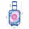 Tie dye - Abstract - Blauw - Roze Kinderkoffer - Blauw klein -productfoto_formaten