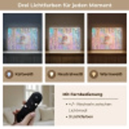 Fee - Schommel - Paars - Glinsters Light Box met batterij (Wandlamp) middel -USP_lichtkleurDE