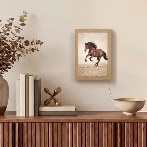 Paard - Galop - Energie Light Box met kabel (Tafellamp) klein -sfeer2
