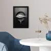 Pan - Vis - Zwart - Wit fotolijst zwart zonder passe partout klein -sfeer4
