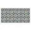 Tegel - Patroon - Blauw - Beige Muismat XXL klein 681 -3d_leeg