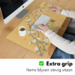 IJsvogels - Bloesem - Geel Muismat XXL klein -sfeer3