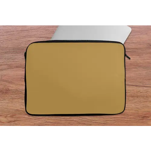 Okergeel - Kleur - Herfst - Geel - Effen - Kleuren laptophoes neopreen klein 279 -tafel