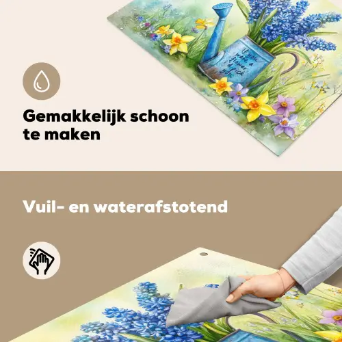 Lavendelbloemen - Quote - Gieter Inductie beschemer met haakjes klein -ky-schoon-nl
