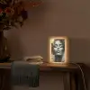 Vrouw - Kunst - Goud - Abstract - Glamour Light Box met kabel (Tafellamp) klein -sfeer4