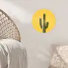 Cactus - Groen - Minimalistisch Wandcirkel behangsticker klein -sfeer4