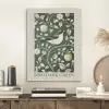 Groen - Vogel  - Bloemen PET vilt klein -sfeer1