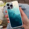 Zee - Silhouet - Abstract - Blauw Hoesje iPhone 16 Pro Max met koord klein -sfeer3