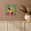 Retro - Vrouw - Stad - Zon aluminium wit klein -sfeer4