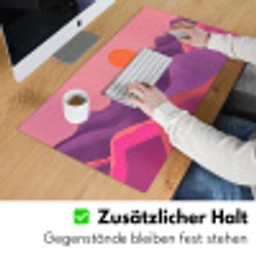 Zon - Heuvels - Paars - Abstract Muismat XXL klein -ysfeer3_duits