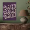 Oh hi - Paars - 3D PET vilt klein -sfeer2