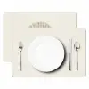 Schelp - Minimalistisch - Wit Placemat vinyl groot -zzsfeer2_Kitchenyeah-website