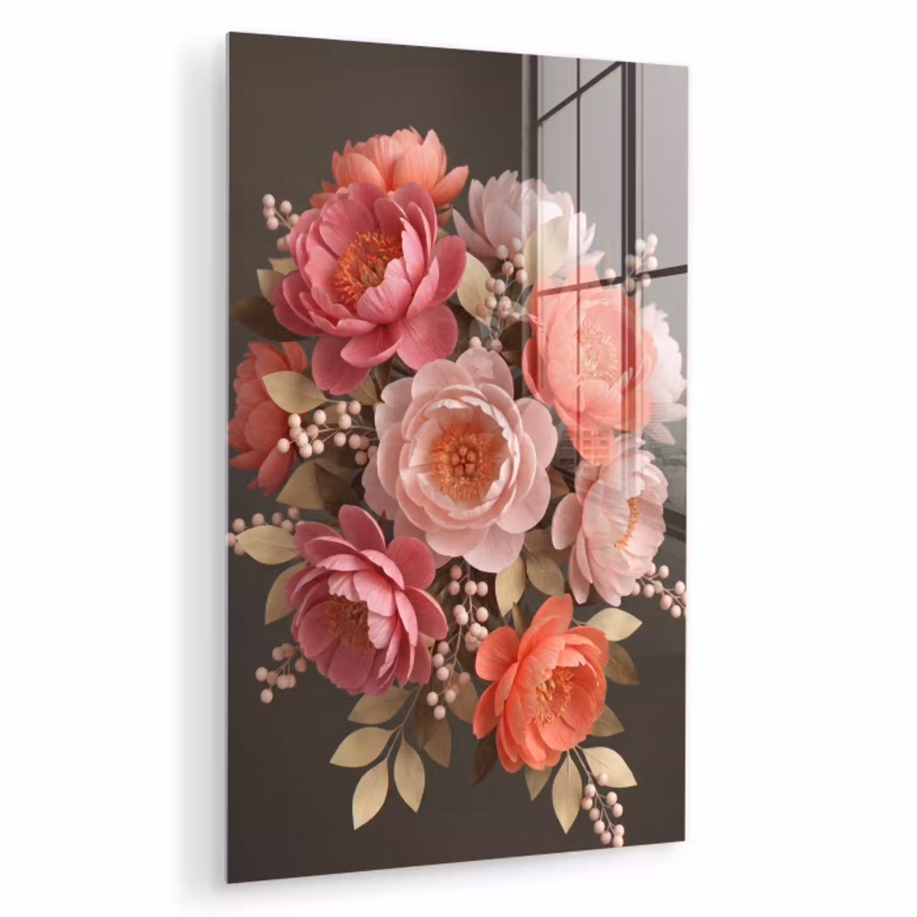 Bloemen - Bloesem - Zacht - Koraal - Decoratie plexiglas 5mm klein -zzzproduct_nieuw