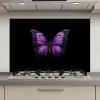 Vlinder - Paars - Levendig keuken achterwand spatscherm klein -3d_website