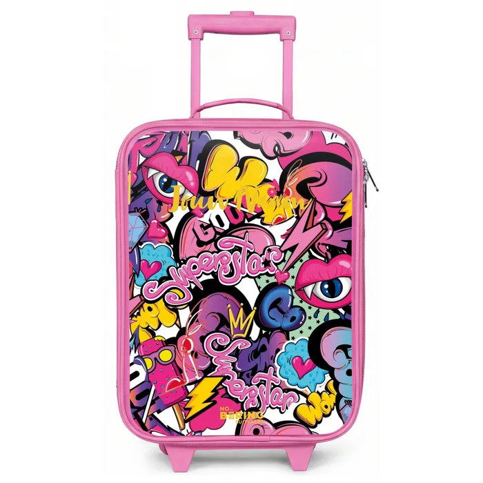 Girly graffiti Kinderkoffer - Roze klein -zz3dotto