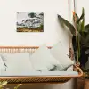 Italiaans landschap parasoldennen - Kunst - Hendrik Voogd - Schilderij - Zwart wit - Oude meesters tuinposter los doek klein -sfeer7