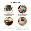 Zee - Dieren - Blauwe vinvis Inductie beschermer vinyl 3mm klein 276 -zzzzzzz-td-werking