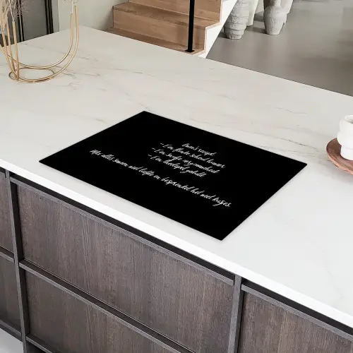 Oma's recept - Koken - Quotes - Spreuken - Oma Inductie beschermer vinyl 3mm klein -sfeer8