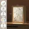 Natuur - Bloemen - Druppels - Regen Light Box met kabel (Tafellamp) klein -USP_NL