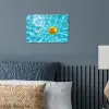 Badeend - Dobberen - Blauw poster papier klein -sfeer2