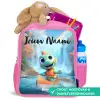 Dino - Natuur - Waterval Kinderrugzak - Roze middel -inhoud_NL