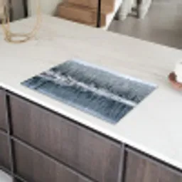 Bos - Reflectie - Meer - Winter - Serene Inductie beschermer vinyl 3mm klein -sfeer8