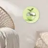 Groen - Disco - Decoratie - Appel Wandcirkel kunststof plaat 5mm dik klein -sfeer5