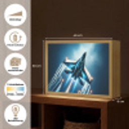 Straaljager - Blauw - Jongens Light Box met batterij (Wandlamp kind) middel -USP_websiteoverzichtDE