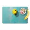 Ballon - Geel - Smiley Placemat vinyl groot -zzzproduct_Kitchenyeah-website