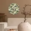 Woestijncamouflage - Zandkleurig - Groen - Patroon Wandcirkel plexiglas klein 852 -sfeer1