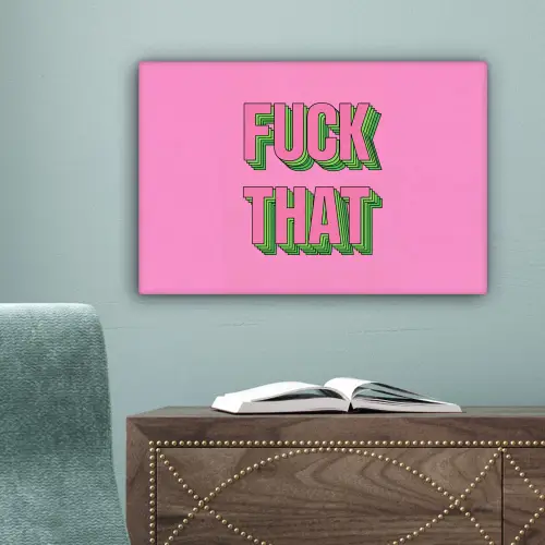 Tekst - Bold - Roze canvas 2cm klein -sfeer4