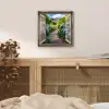 Doorkijk - Hortensia - Pad - Natuur aluminium wit klein -sfeer3