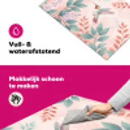 Kolibrie - Vliegen - Natuur - Illustratie - Kleurrijk Inductie beschermer vinyl 3mm klein -wsfeer6_website