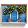 Citroenbomen - Geel - Deur - Potten Dienblad Rechthoek middel -z3d_shopping