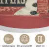 Klassiek - Kerstgroet - Sneeuwpop - Rood Akoestische PET Vilt - Rond klein -closeup_NL