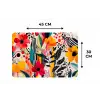 Bloemen - Bladeren - Abstract - Kleurrijk Placemat vinyl groot -specs