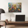 Watercolor - Bloemen - Kunst - Modern PET vilt klein -sfeer5
