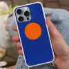 Vorm - Rond - Minimalistisch - Blauw Hoesje iPhone 16 Pro Max met koord klein -sfeer3