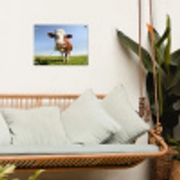 Koe in de Weide tuinposter los doek klein -sfeer7