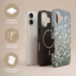 Bloemen - Botanisch - Blauw Toughcase MagSafe Apple iPhone 17 klein -USP_Lagen_DE