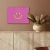 Smiley - Vrolijk - Roze PET vilt klein -sfeer4